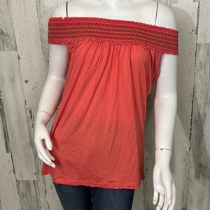 - #H1 medium womens cute coral top size M